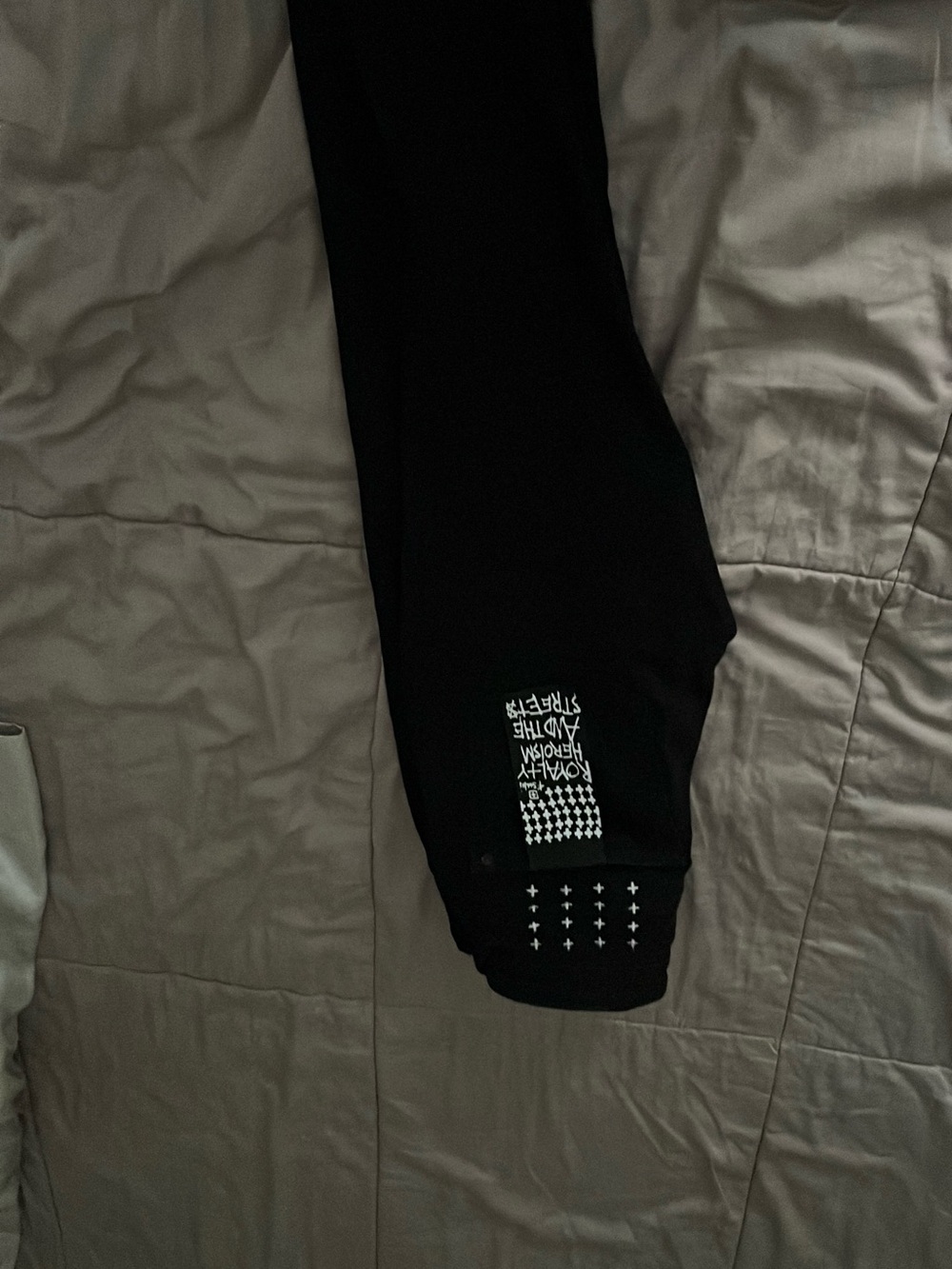 Ksubi Black Men's Graphic Sweatpants with White Print